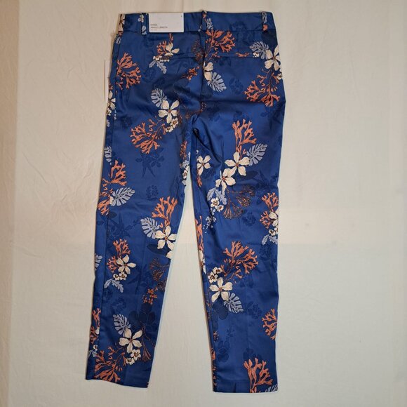 NWT Liz Claiborne Emma Ankle Length‎ Pants Mid Rise Floral Size 4 - Picture 2 of 11